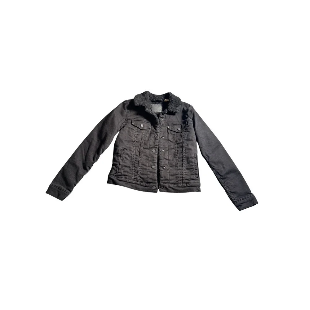 Levi's Black Sherpa-Lined Denim Jacket